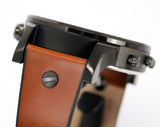 Diesel Mr. Daddy 2.0 Chronograph Silver Dial Brown Leather Strap Watch For Men - DZ7394 Authentic Buy Shop Now