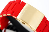 Diesel Mr Daddy 2.0 Chronograph Grey Dial Red Rubber Strap Watch For Men - DZ7430 Authentic Buy Shop Now