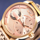 Diesel Mini Daddy Rose Gold Dial Rose Gold Steel Strap Watch For Men - DZ7318 Authentic Buy Shop Now