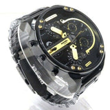Diesel Mr. Daddy 2.0 Chronograph Black Dial Black Steel Strap Watch For Men - DZ7435 Authentic Buy Shop Now