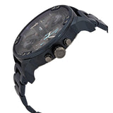 Diesel Daddy 2.0 Chronograph Grey Dial Blue Steel Strap Watch For Men - DZ7414 Authentic Buy Shop Now