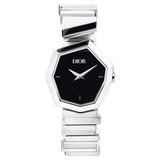 Dior Gem Dior Black Mother of Pearl Dial Silver Steel Strap Watch for Women - CD18111X1005 Authentic Buy Shop Now