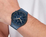 Tommy Hilfiger Justin Chronograph Blue Dial Blue Steel Strap Watch For Men - 1792058 Authentic Buy Shop Now