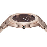 D1 Milano Ultra Thin Brown Dial Gold Steel Strap Watch for Men - D1-UTBJ13 Authentic Buy Shop Now