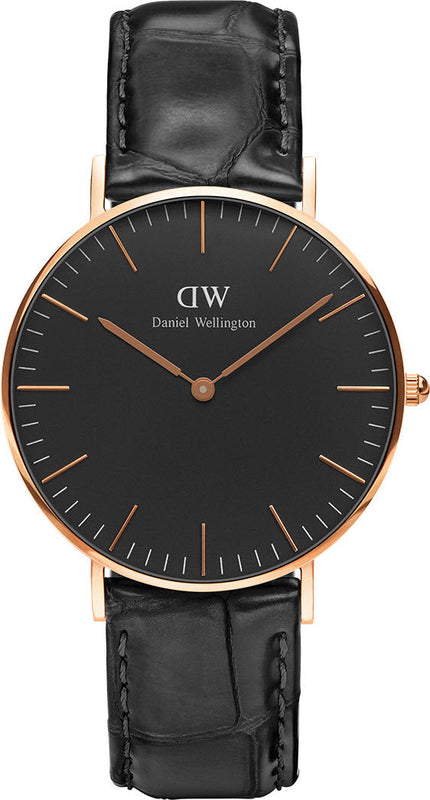 Daniel Wellington Classic Reading Black Dial Black Leather Strap Watch For Women - DW00100141 Authentic Buy Shop Now