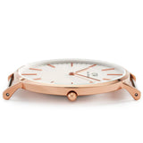 Daniel Wellington Classic Suffolk White Dial Brown Leather Strap Watch For Women - DW00100120 Authentic Buy Shop Now