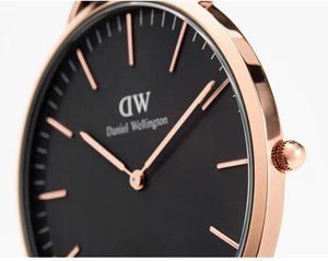 Daniel Wellington Classic Bayswater Black Dial Black NATO Strap Watch For Men - DW00100277 Authentic Buy Shop Now