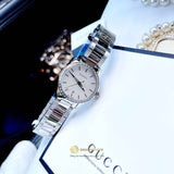 Gucci G Timeless Mother of Pearl Dial Silver Steel Strap Watch For Women - YA126543 Authentic Buy Shop Now