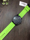 Emporio Armani Sports Analog Black Dial Green Rubber Strap Watch For Men - AR6115 Authentic Buy Shop Now