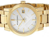 Burberry The City White Dial Gold Steel Strap Watch for Women - BU9103 Authentic Buy Shop Now