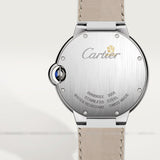 Cartier Ballon Bleu de Cartier Silver Dial White Leather Strap Watch for Women - W6920087 Authentic Buy Shop Now