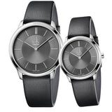 Calvin Klein Minimal Black Dial Black Leather Strap Watch for Men - K3M211C4 Authentic Buy Shop Now