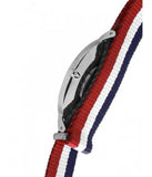 Daniel Wellington Classic Cambridge White Dial Two Tone Nylon Strap Watch For Men - DW00100017 Authentic Buy Shop Now