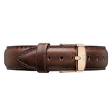 Daniel Wellington Dapper Bristol White Dial Brown Leather Strap Watch For Men - DW00100086 Authentic Buy Shop Now