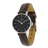 Daniel Wellington Classic Petite Bristol Black Dial Brown Leather Strap Watch For Women - DW00100233 Authentic Buy Shop Now