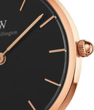 Daniel Wellington Classic Petite Bristol Black Dial Brown Leather Strap Watch For Women - DW00100221 Authentic Buy Shop Now