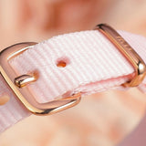 Daniel Wellington Petite Mother of Pearl Pink Dial Pink Nylon Strap Watch For Women - DW00100512 Authentic Buy Shop Now