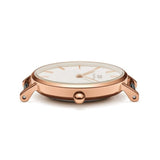 Daniel Wellington Classic Petite Dover White Dial White Nylon Strap Watch For Women - DW00100313 Authentic Buy Shop Now