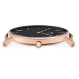 Daniel Wellington Classic Petite Reading Black Dial Black Leather Strap Watch For Women - DW00100223 Authentic Buy Shop Now