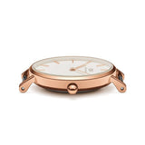 Daniel Wellington Classic Petite Reading White Dial Black Leather Strap Watch For Women - DW00100229 Authentic Buy Shop Now