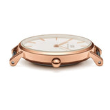 Daniel Wellington Classic Petite York White Dial Brown Leather Strap Watch For Women - DW00100232 Authentic Buy Shop Now