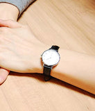 Daniel Wellington Classic Petite Sheffield White Dial Black Leather Strap Watch For Women - DW00100242 Authentic Buy Shop Now