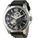 Tommy Hilfiger Bruce Analog Black Dial Black Leather Strap Watch for Men - 1791279 Authentic Buy Shop Now