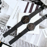Calvin Klein Minimal Black Dial Black Mesh Bracelet Watch for Women - K3M5245X Authentic Buy Shop Now