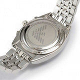 Emporio Armani Franco Black Dial Silver Steel Strap Watch For Men - AR0373 Authentic Buy Shop Now