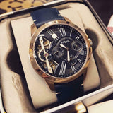 Fossil Grant Twist Multifunction Blue Dial Blue Leather Strap Watch for Men - ME1162 Authentic Buy Shop Now
