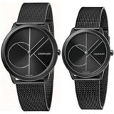 Calvin Klein Minimal Black Dial Black Mesh Bracelet Watch for Men - K3M5145X Authentic Buy Shop Now