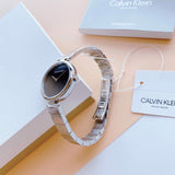 Calvin Klein Authentic Black Dial Silver Steel Strap Watch for Women - K8G23141 Authentic Buy Shop Now