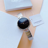 Calvin Klein Authentic Black Dial Silver Steel Strap Watch for Women - K8G23141 Authentic Buy Shop Now