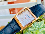 Movado Heritage Mother of Pearl White Dial Blue Leather Strap Watch For Women - 3650052 Authentic Buy Shop Now