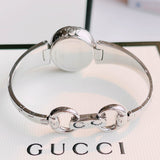 Gucci Guccissima Quartz Silver Dial Silver Steel Strap Watch For Women - YA134511 Authentic Buy Shop Now