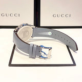 Gucci G Timeless Quartz Mother of Pearl Dial Blue Leather Strap Watch For Women - YA1264124 Authentic Buy Shop Now