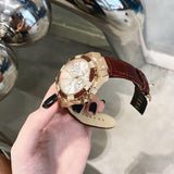 Guess Limelight Analog White Dial Brown Leather Strap Watch For Women - W0775l14 Authentic Buy Shop Now