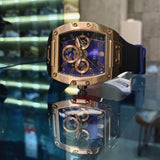Guess Phoenix Multifunction Blue Dial Blue Rubber Strap Watch for Men - GW0202G4 Authentic Buy Shop Now