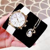 Guess Marina Multifunction White Dial White Rubber Strap Watch for Women - W1025L5 Authentic Buy Shop Now