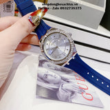 Guess Cosmo Diamonds Silver Dial Blue Rubber Strap Watch for Women - GW0034L5 Authentic Buy Shop Now