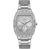 Guess Raven Diamonds Silver Dial Silver Steel Strap Watch for Women - GW0104L1 Authentic Buy Shop Now