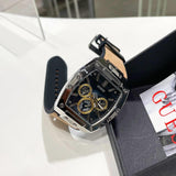 Guess Phoenix Multifunction Black Dial Brown Leather Strap Watch for Men - GW0202G3 Authentic Buy Shop Now