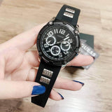 Guess Delta Black Dial Black Silicone Strap Watch for Men - GW0051G1 Authentic Buy Shop Now