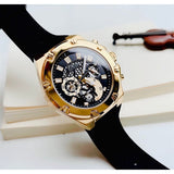 Guess Third Gear Multifunction Black Dial Black Rubber Strap Watch for Men - GW0334G2 Authentic Buy Shop Now