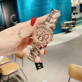 Guess Duchees Quartz Rose Gold Dial Rose Gold Steel Strap Watch For Women - GW0558L3 Authentic Buy Shop Now
