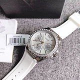 Guess Starlight Multifunction Diamonds White Dial White Rubber Strap Watch for Women - W0846L8 Authentic Buy Shop Now