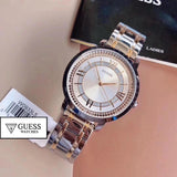 Guess Montauk Silver Dial Two Tone Steel Strap Watch for Women - W0933L5 Authentic Buy Shop Now