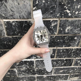 Guess Phoenix Multi Function Silver Dial White Rubber Strap Watch for Men - GW0203G1 Authentic Buy Shop Now