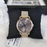 Coach Delancey Grey Dial Grey Leather Strap Watch For Women - 14502797 Authentic Buy Shop Now