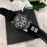 Guess Delta Black Dial Black Silicone Strap Watch for Men - GW0051G1 Authentic Buy Shop Now